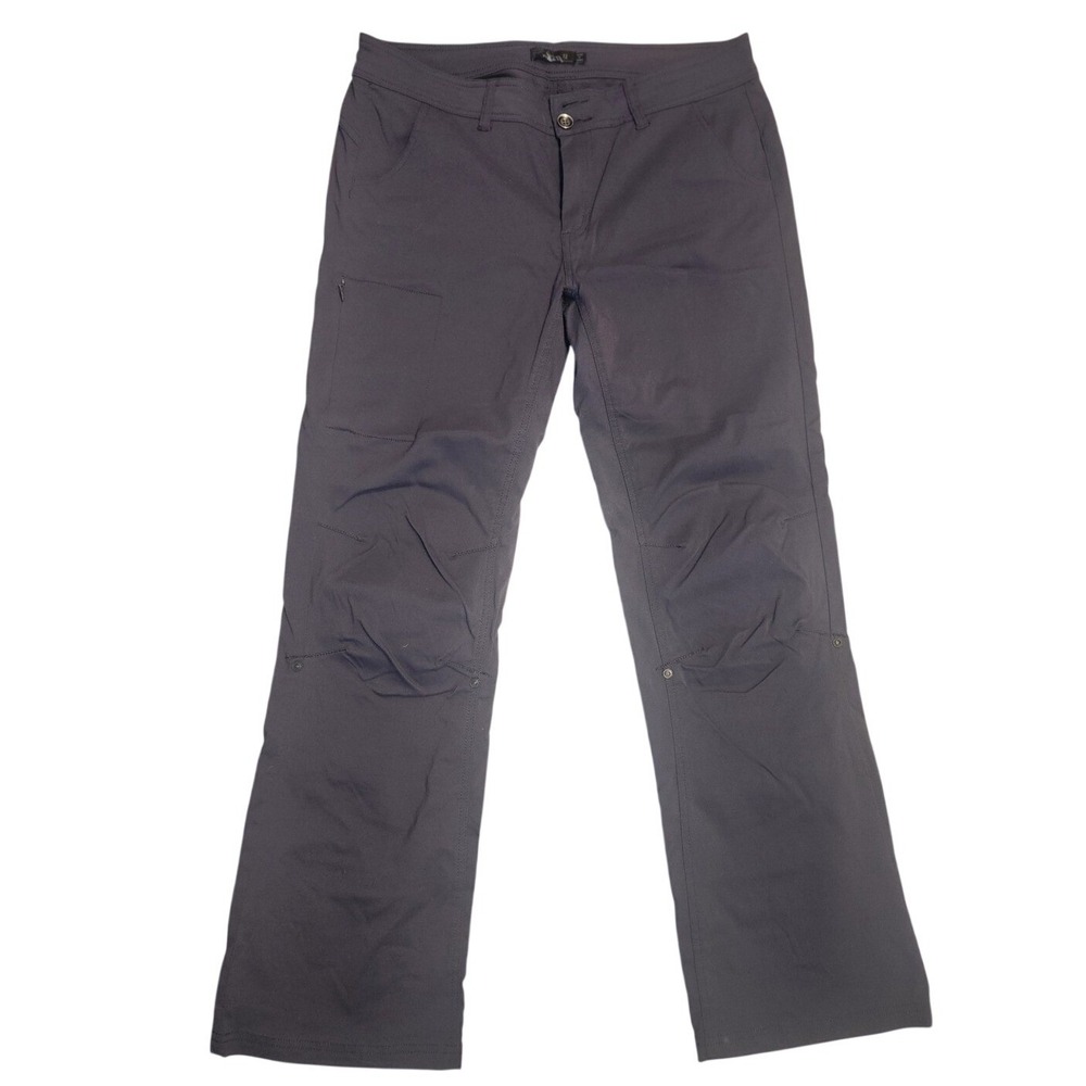 Prana Halle Hiking Pants roll up 12 Regular Grey Straight Leg Outdoor Climbing